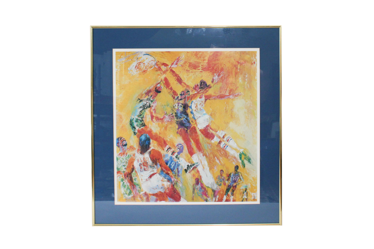 Impressionist Style Basketball Lithograph