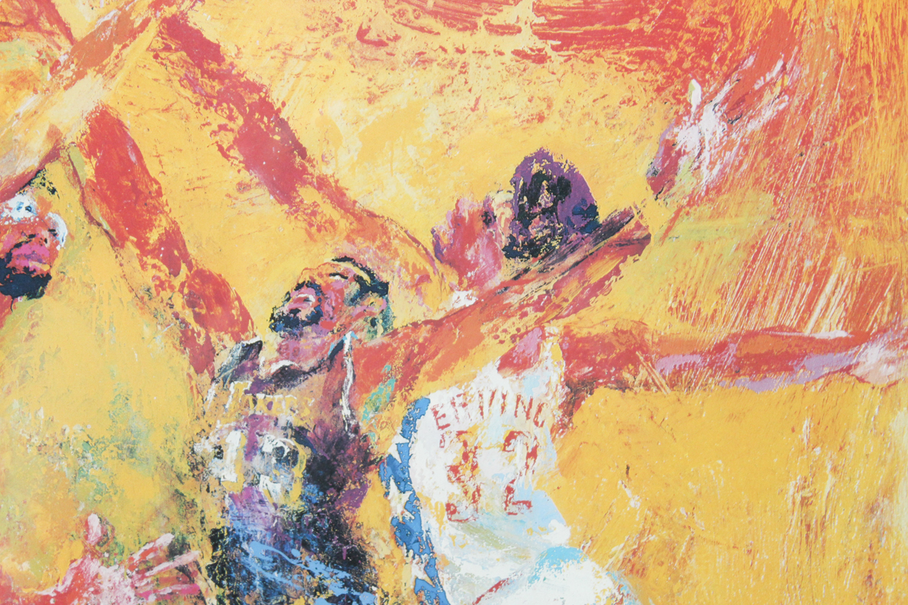 Impressionist Style Basketball Lithograph
