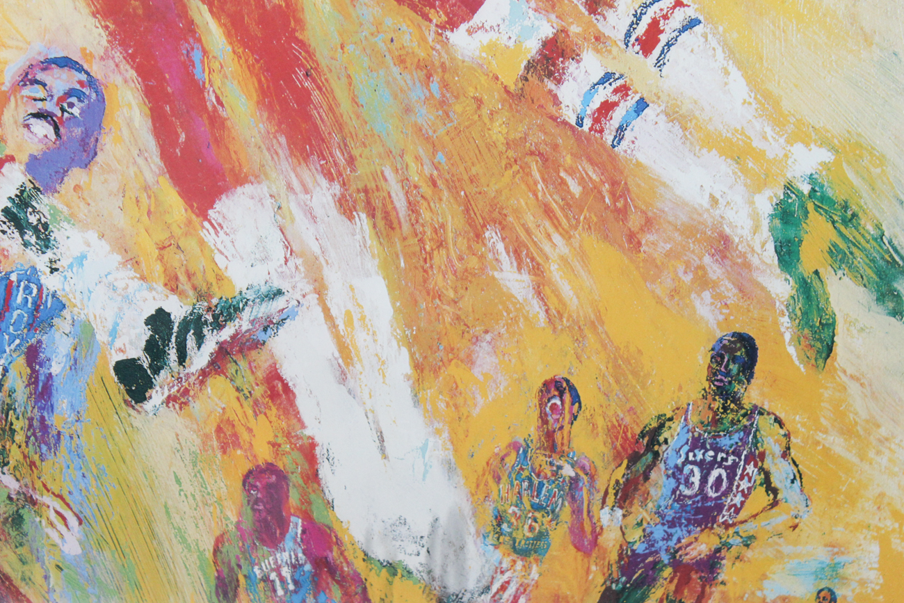 Impressionist Style Basketball Lithograph