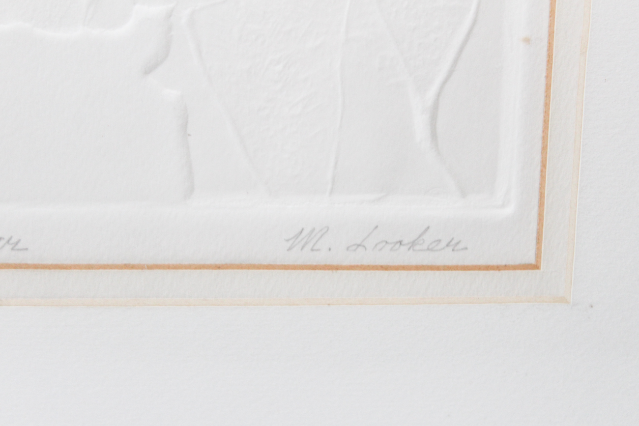 Martha Looker Embossed Relief Print