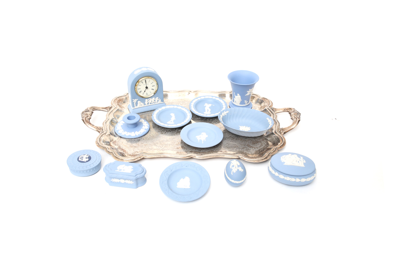 Collection of Classic Blue Jasperware by Wedgwood