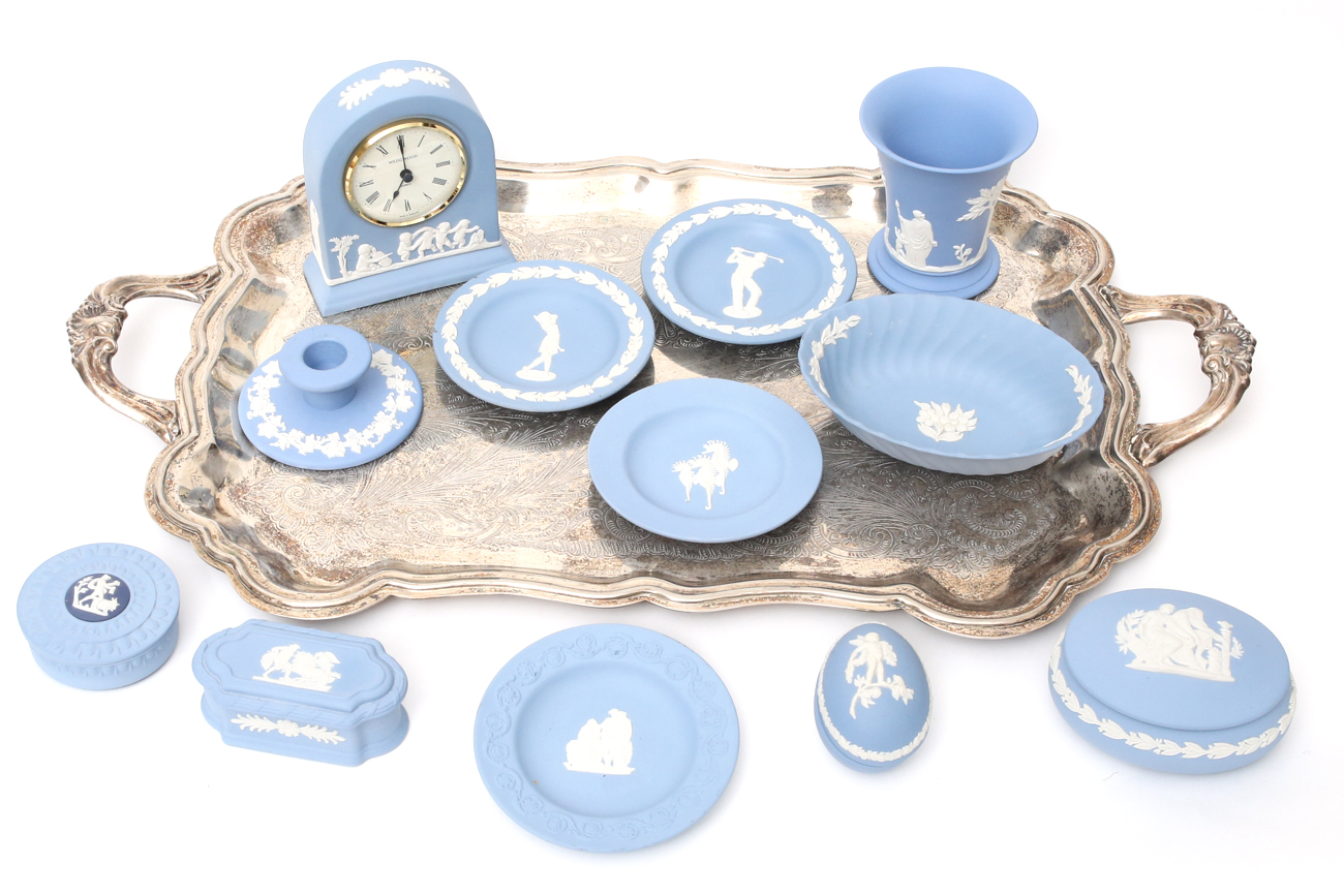 Collection of Classic Blue Jasperware by Wedgwood