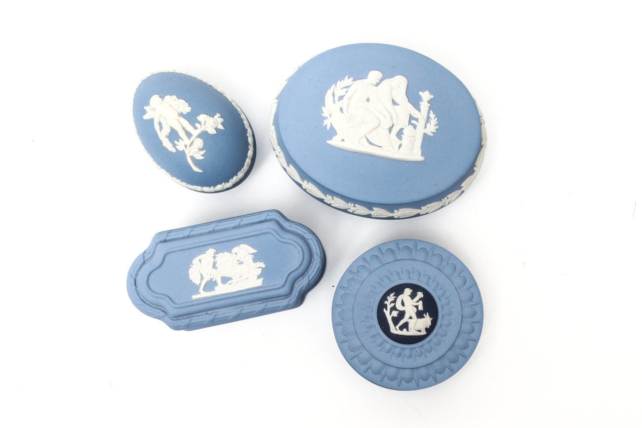 Collection of Classic Blue Jasperware by Wedgwood