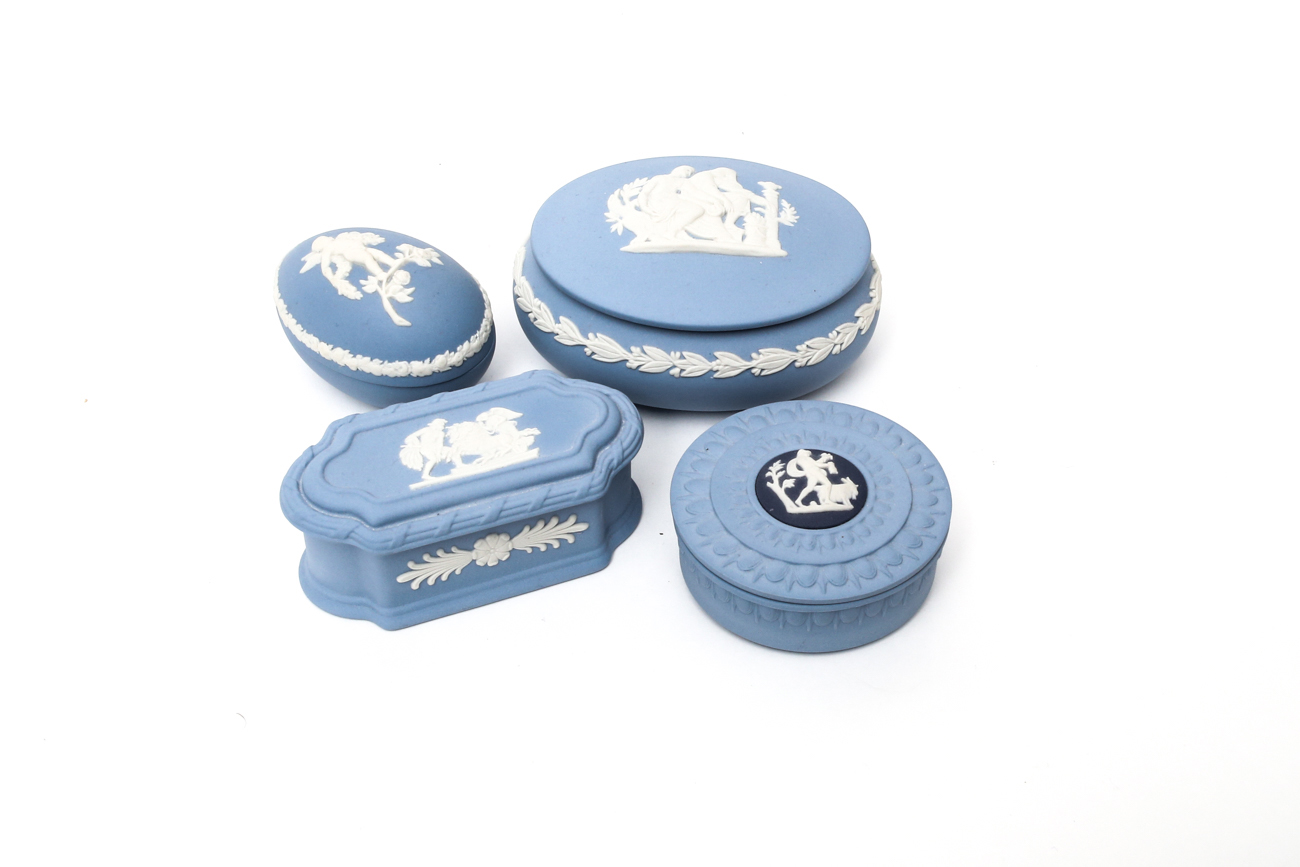Collection of Classic Blue Jasperware by Wedgwood