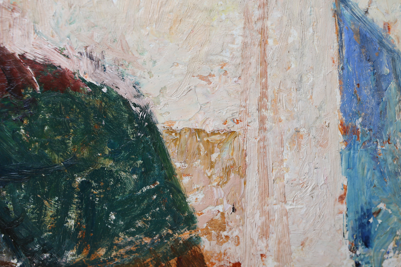 African American Textured Oil Painting - Unsigned