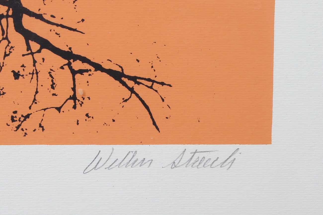 Signed Limited Edition William Streetch Serigraph "Along Cluster Road"