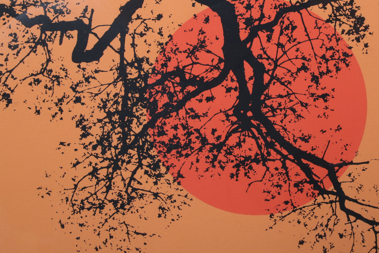 Signed Limited Edition William Streetch Serigraph "Along Cluster Road"