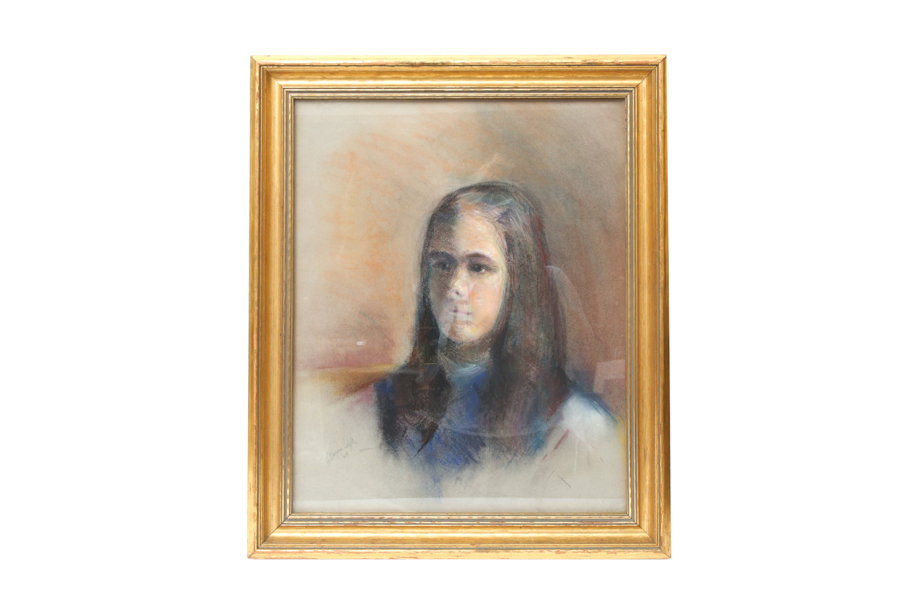 Hildegard Hefell Original Pastel Portrait