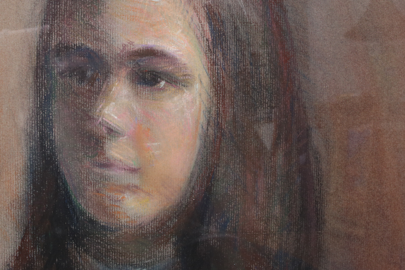 Hildegard Hefell Original Pastel Portrait
