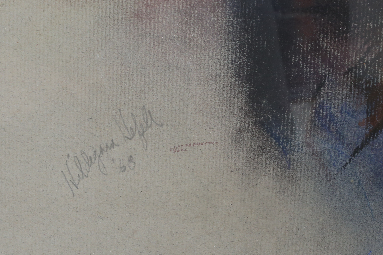 Hildegard Hefell Original Pastel Portrait
