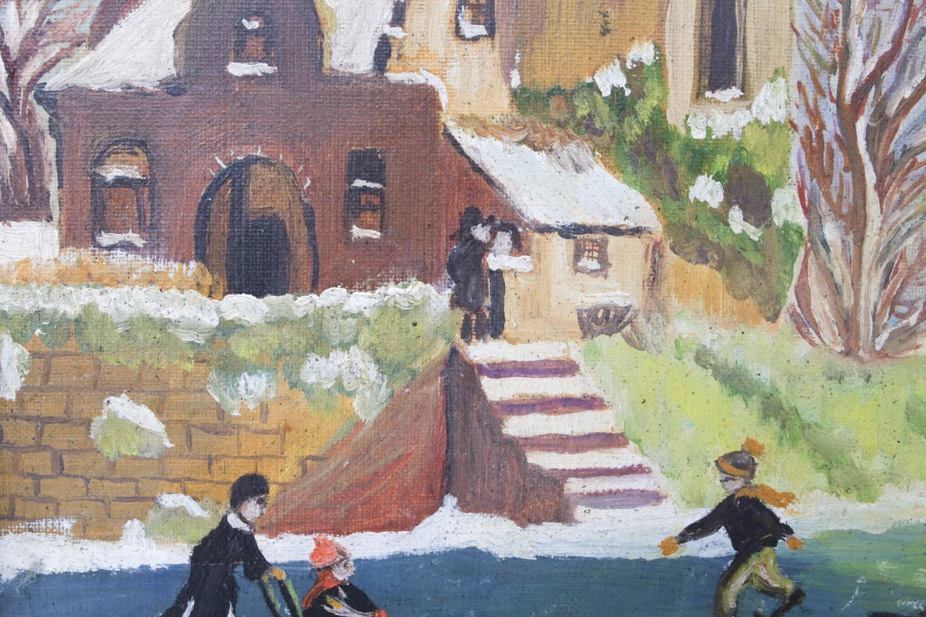 Folk Art Painting of Castle Roermond
