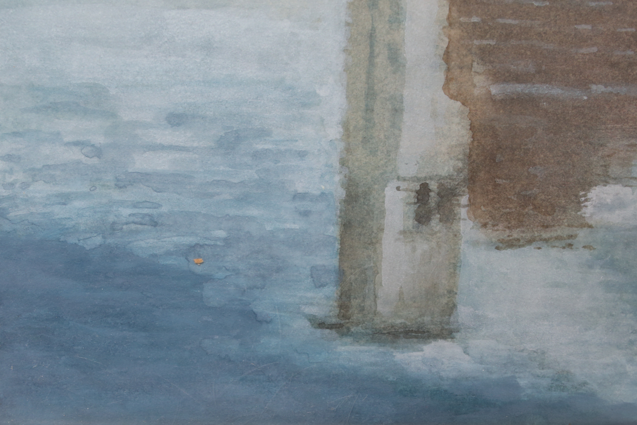 Contemporary Industrial Scene Watercolor Painting by Ned Harries