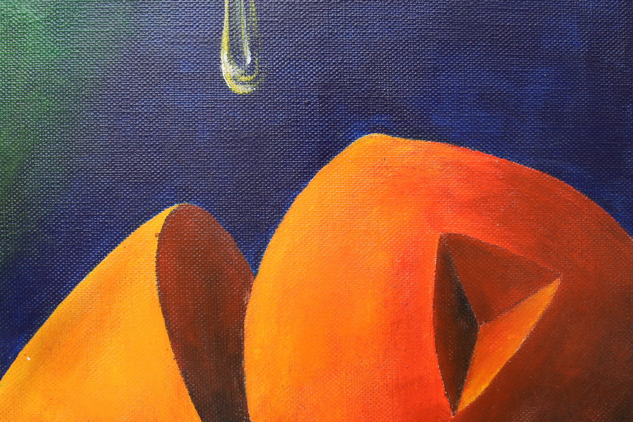 Original Signed Abstract Oil Painting