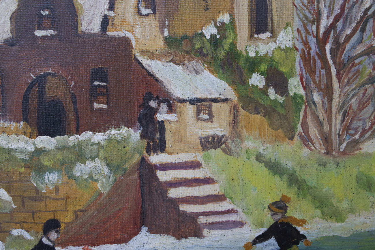 Folk Art Painting of Castle Roermond