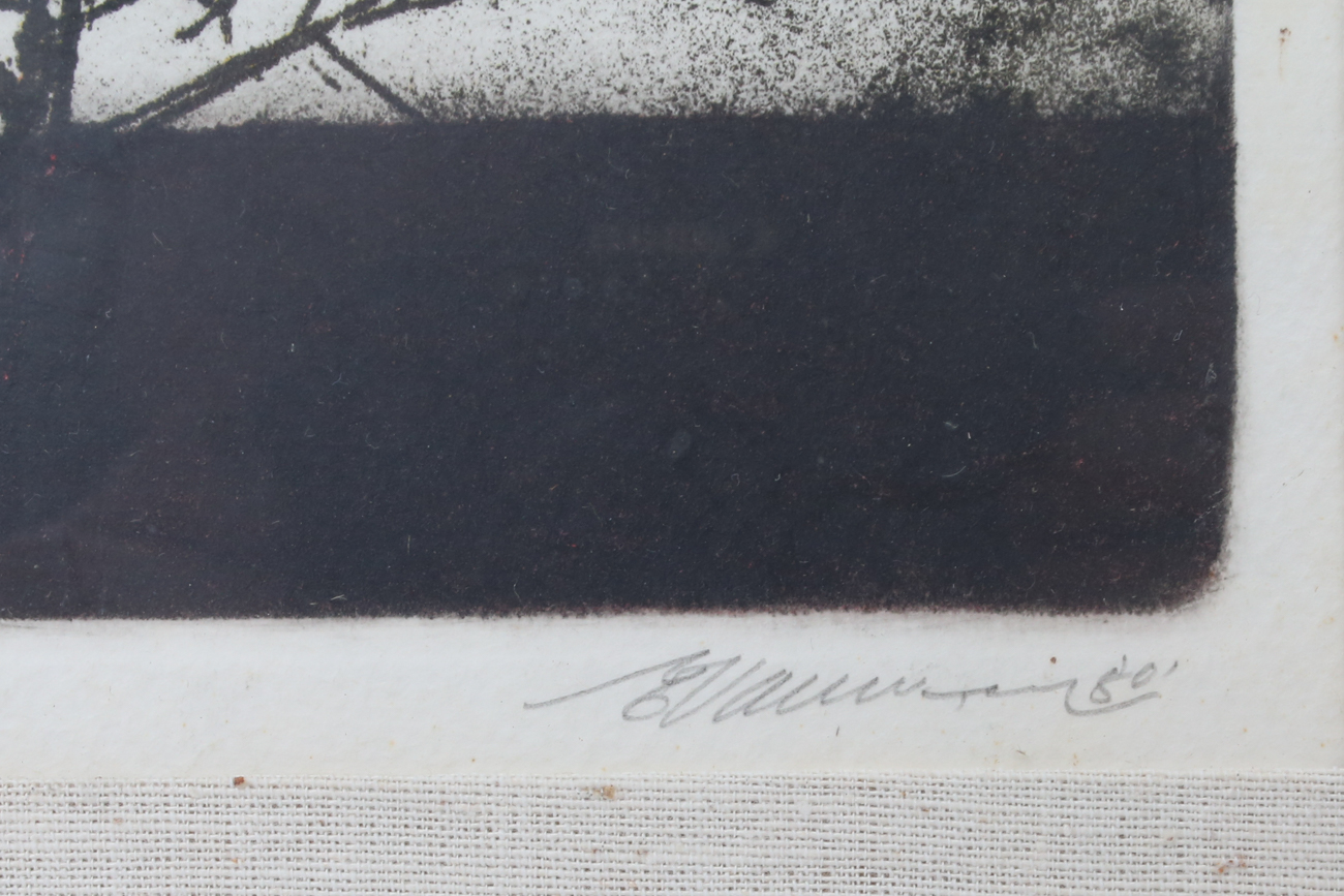 Signed Limited Edition Intaglio Print "Summer" by E. Vaun