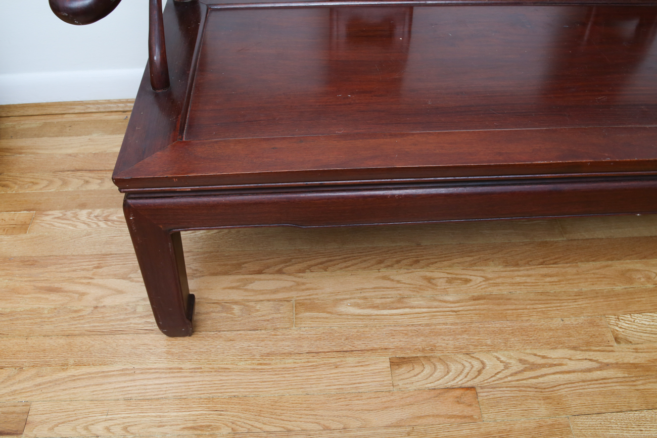 Hand Carved Chinese Bentwood Bench