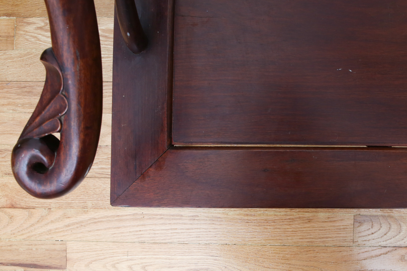 Hand Carved Chinese Bentwood Bench