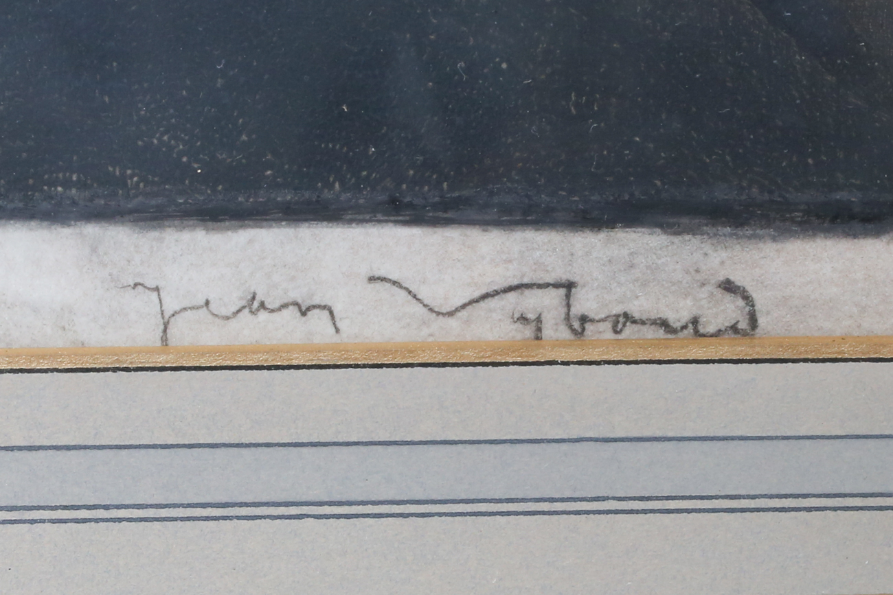 Original Jean Vyboud Engraving "Bretonne in Prayer"