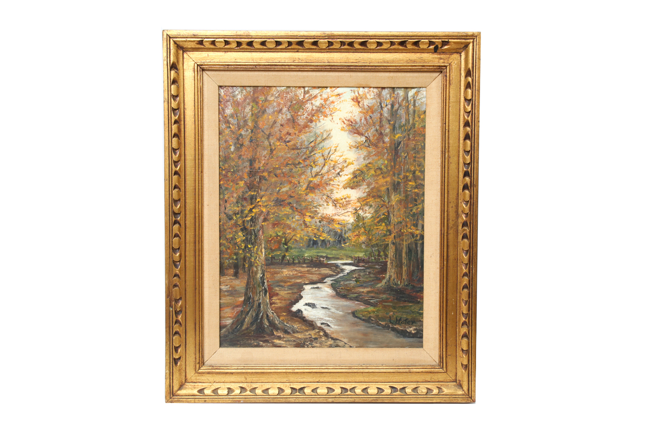 Original Signed Fall Impasto Oil Painting
