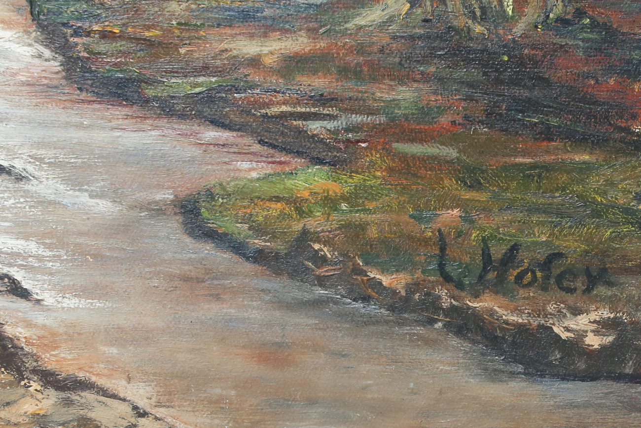 Original Signed Fall Impasto Oil Painting
