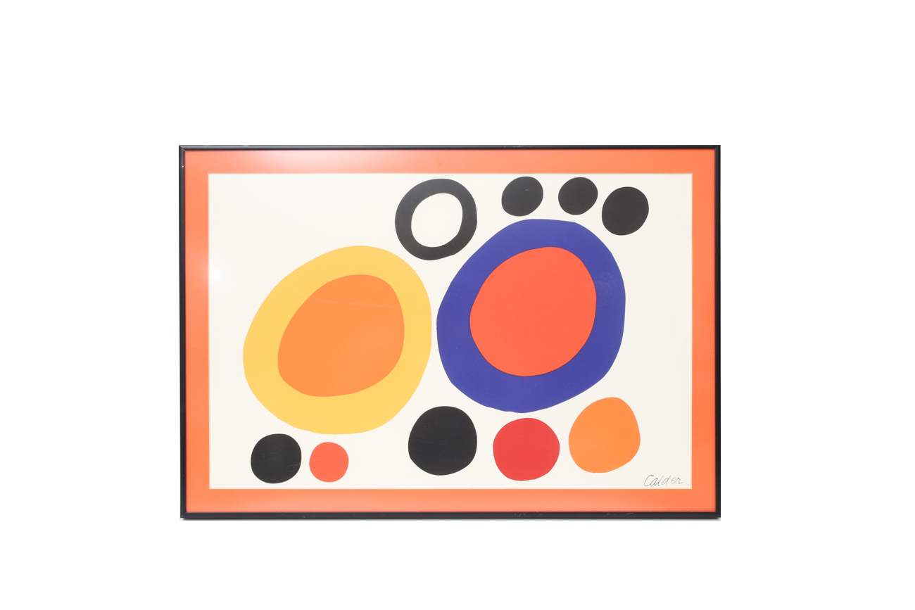 1998 Open Edition "Smoke Rings" Lithograph After Alexander Calder
