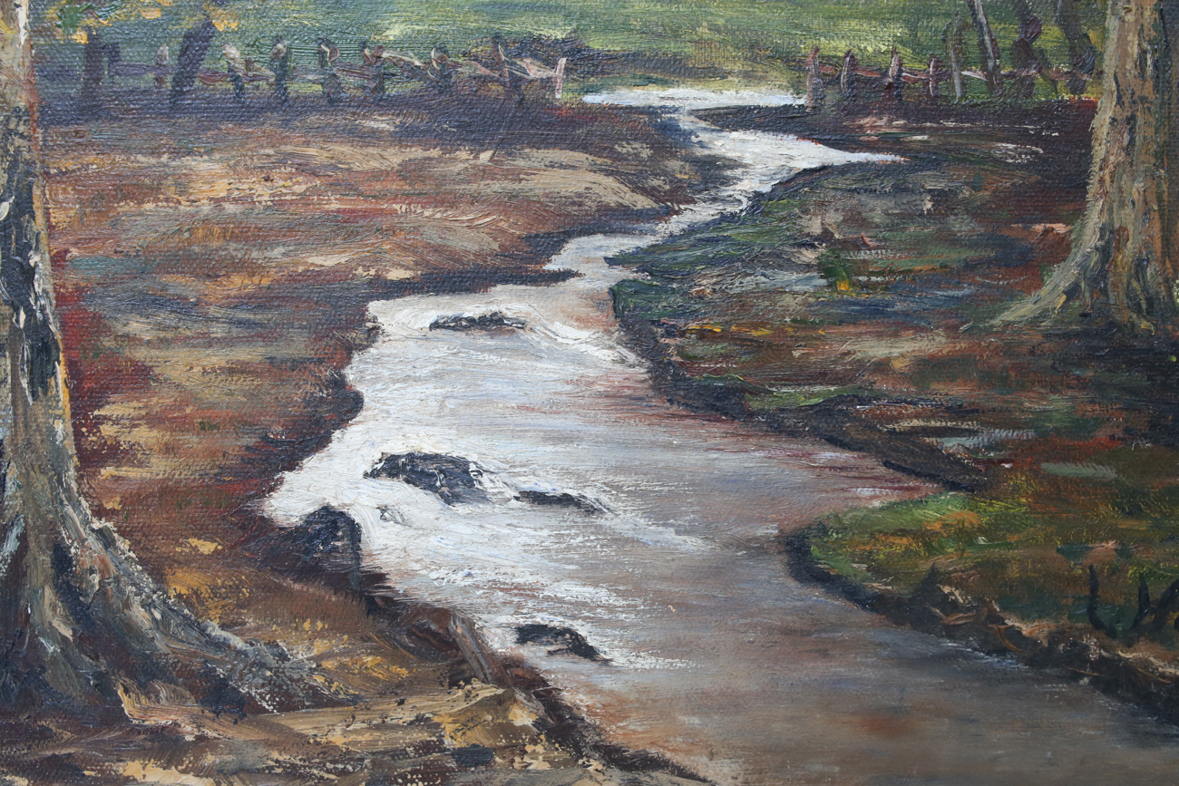 Original Signed Fall Impasto Oil Painting