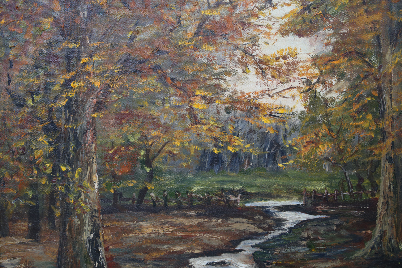 Original Signed Fall Impasto Oil Painting