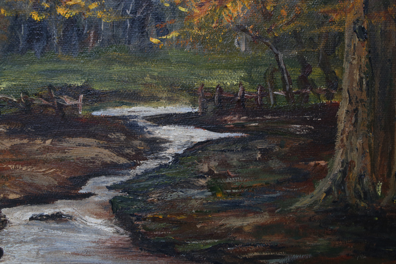 Original Signed Fall Impasto Oil Painting