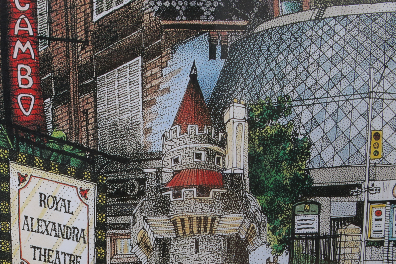 David Chrighton "Up Toronto" Framed Lithograph