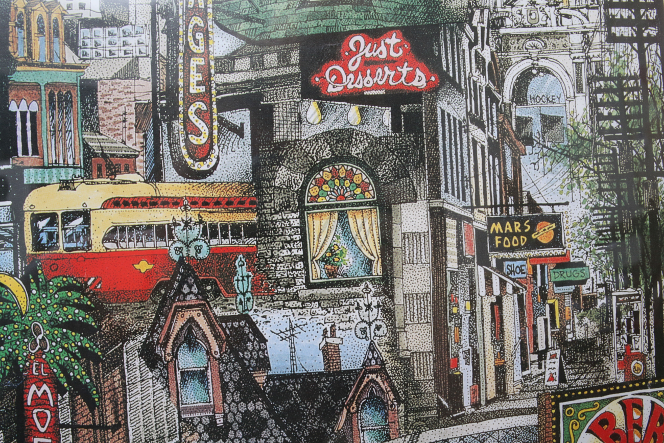 David Chrighton "Up Toronto" Framed Lithograph