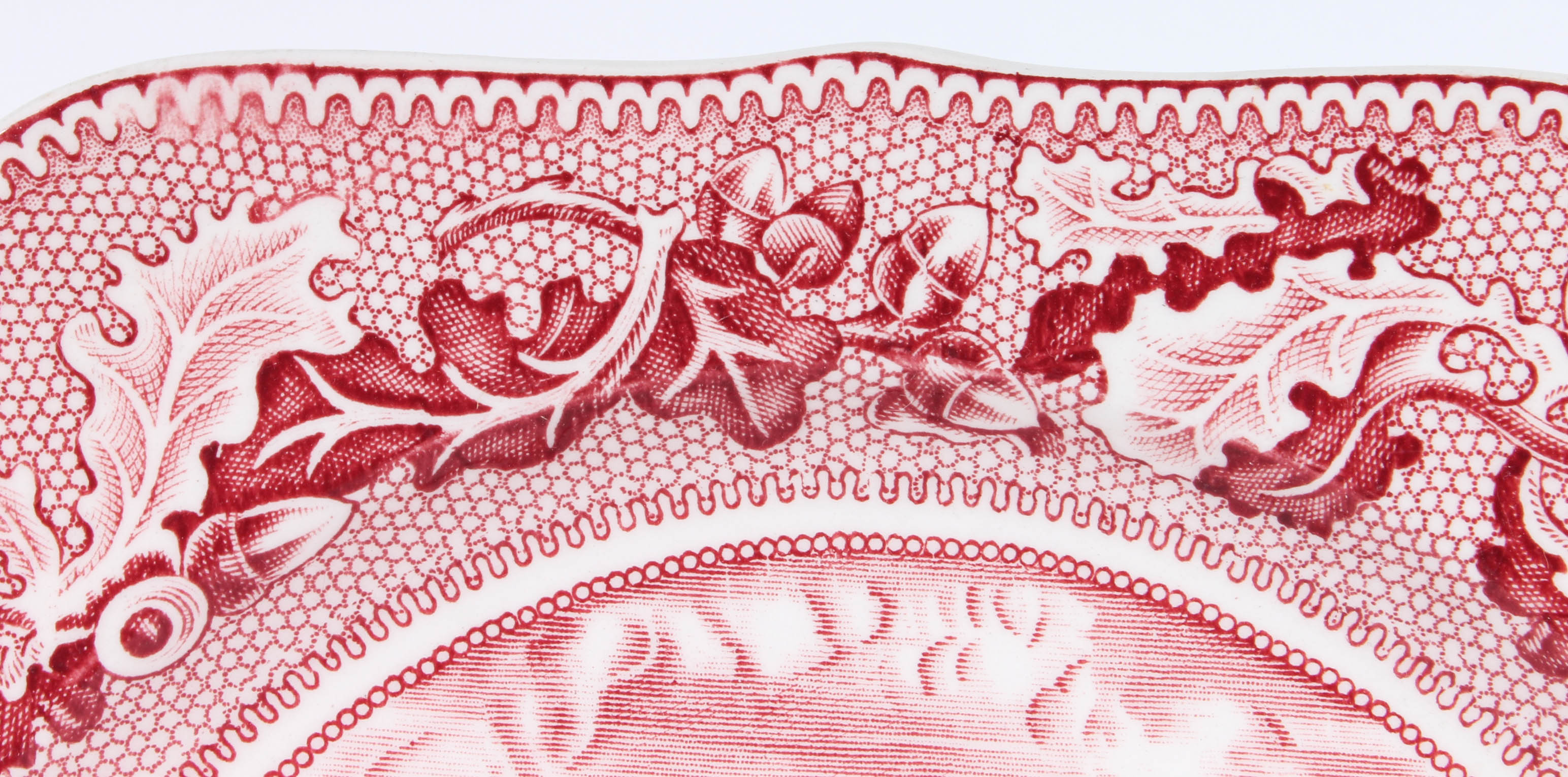 Johnson Bros "Historic America" Red Transferware Ironstone