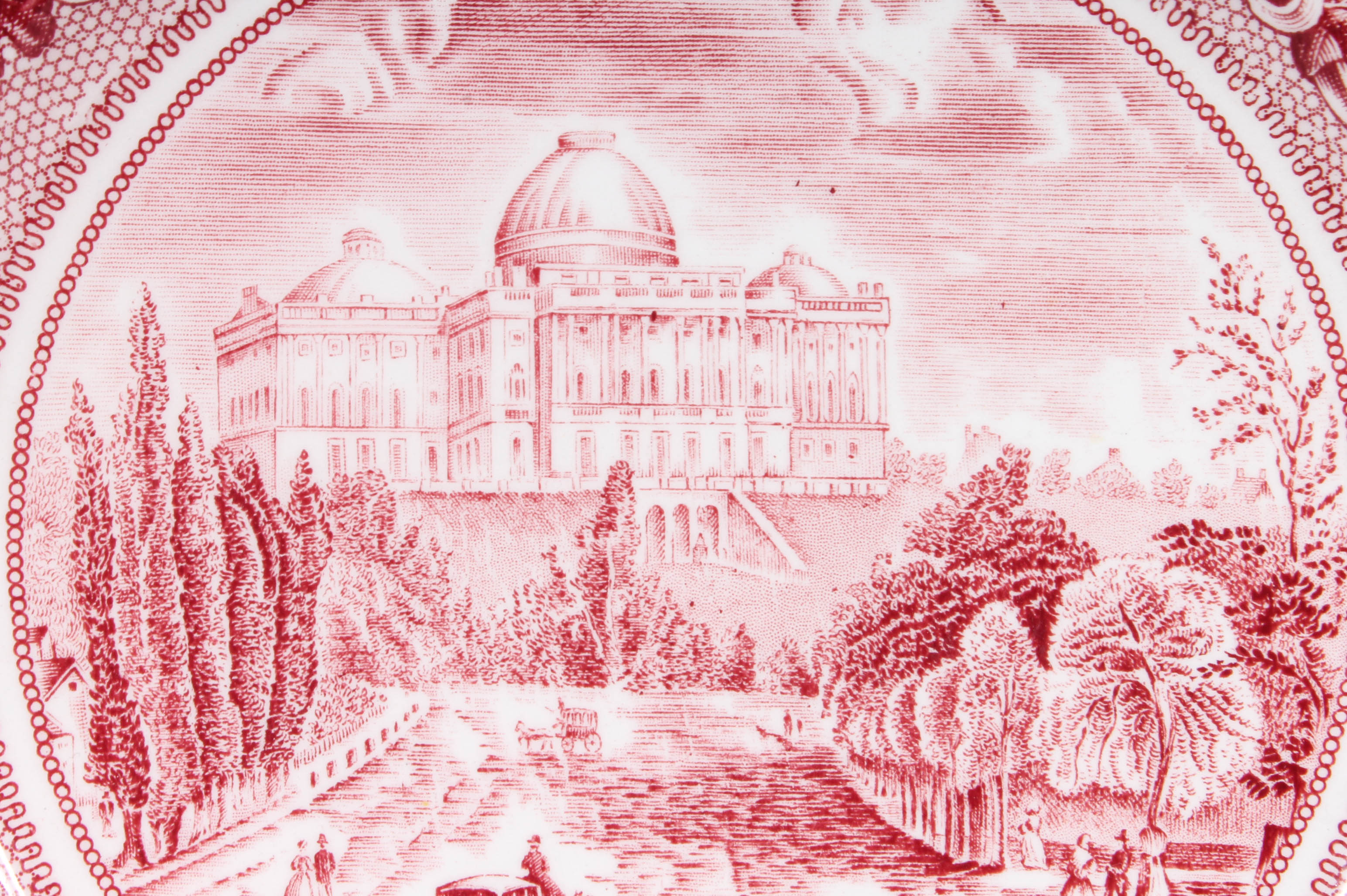 Johnson Bros "Historic America" Red Transferware Ironstone