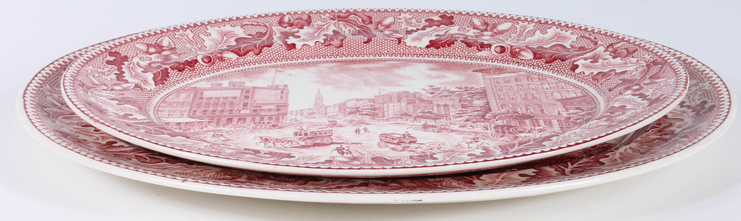 Johnson Bros "Historic America" Red Transferware Ironstone