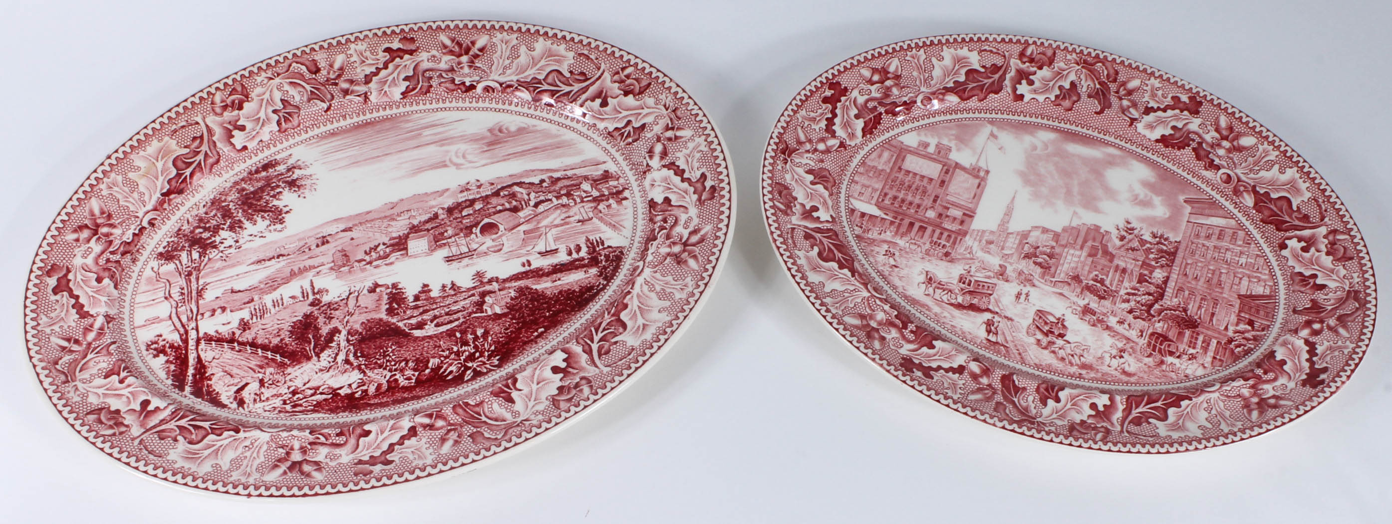 Johnson Bros "Historic America" Red Transferware Ironstone