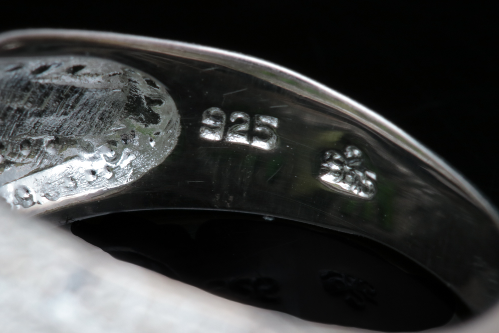 Sterling Silver, Chrome Diopside, Peridot and Diamond Ring