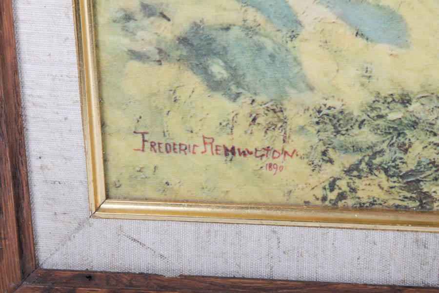 After Frederic Remington "Dismounted: The 4th Troopers Moving the Led Horses"