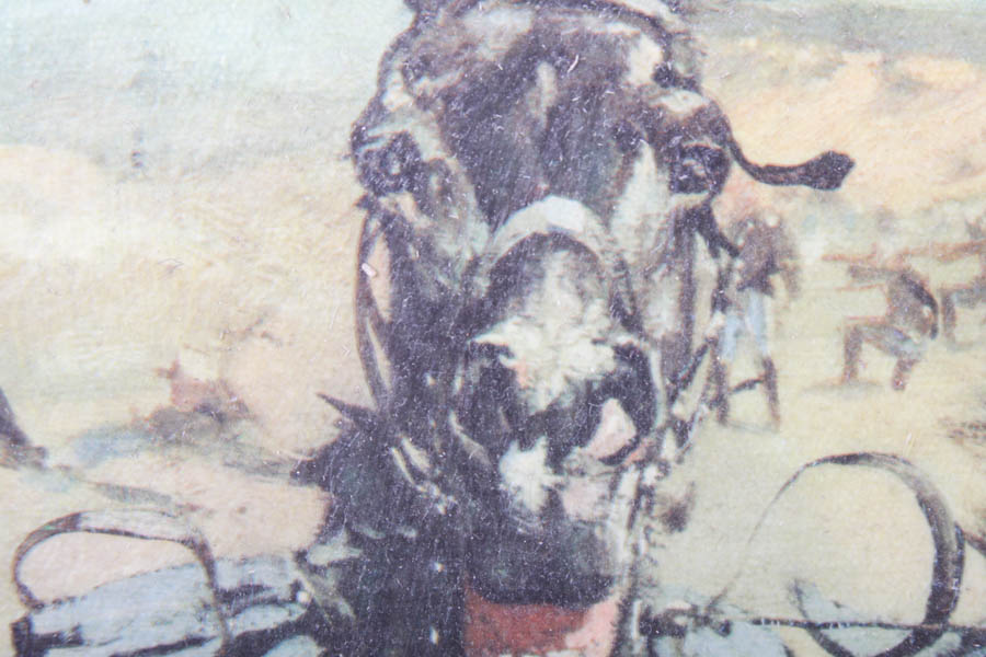 After Frederic Remington "Dismounted: The 4th Troopers Moving the Led Horses"