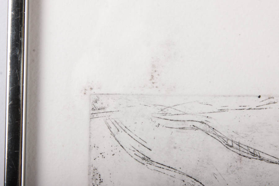 Signed Horse Etching