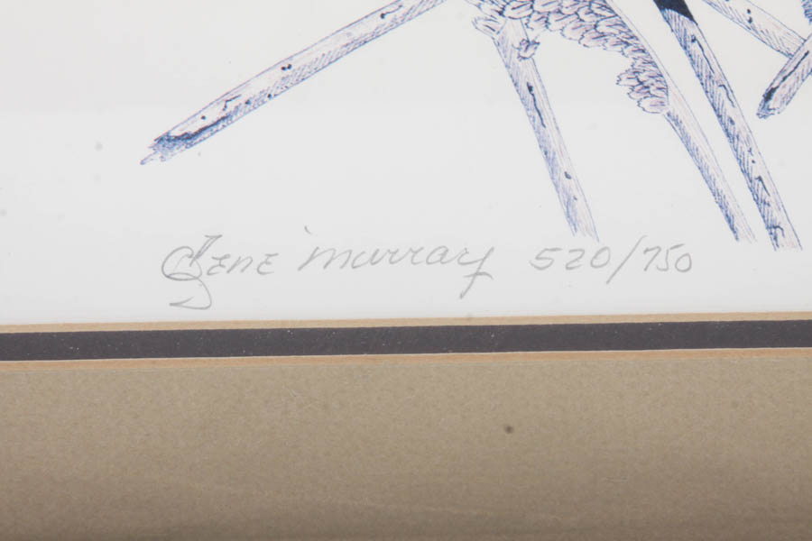 Gene Murray Limited Edition Offset Lithograph of Ducks
