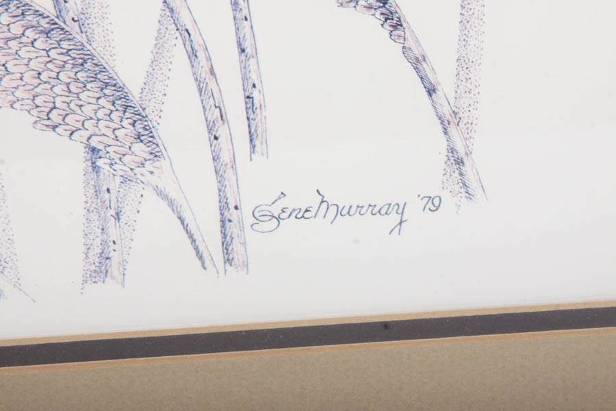 Gene Murray Limited Edition Offset Lithograph of Ducks