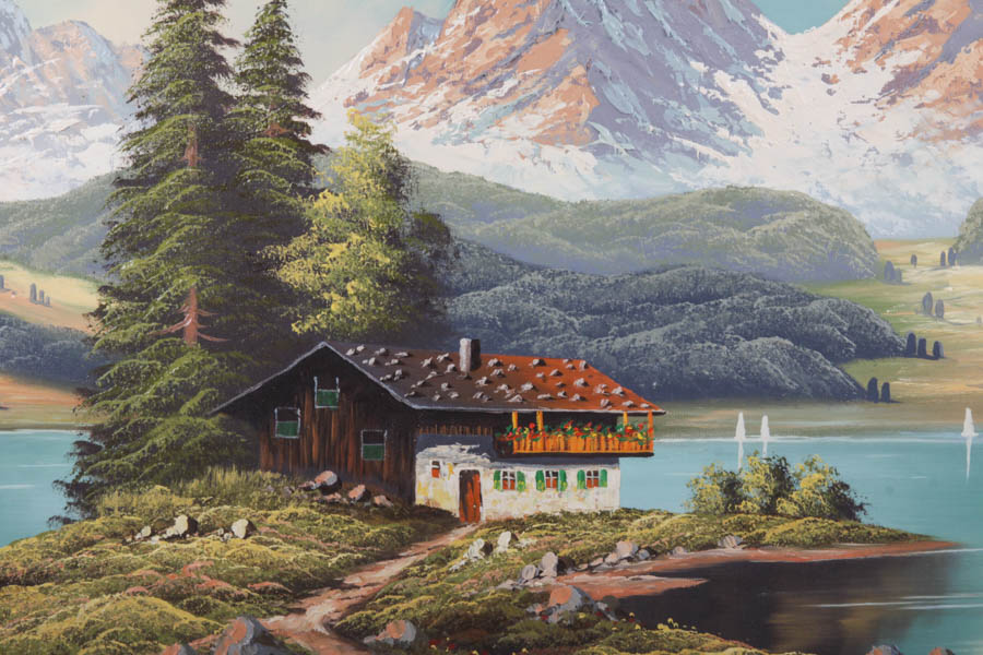 Wolbeck Landscape Oil Painting on Stretched Canvas