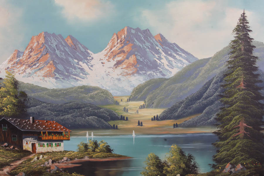 Wolbeck Landscape Oil Painting on Stretched Canvas