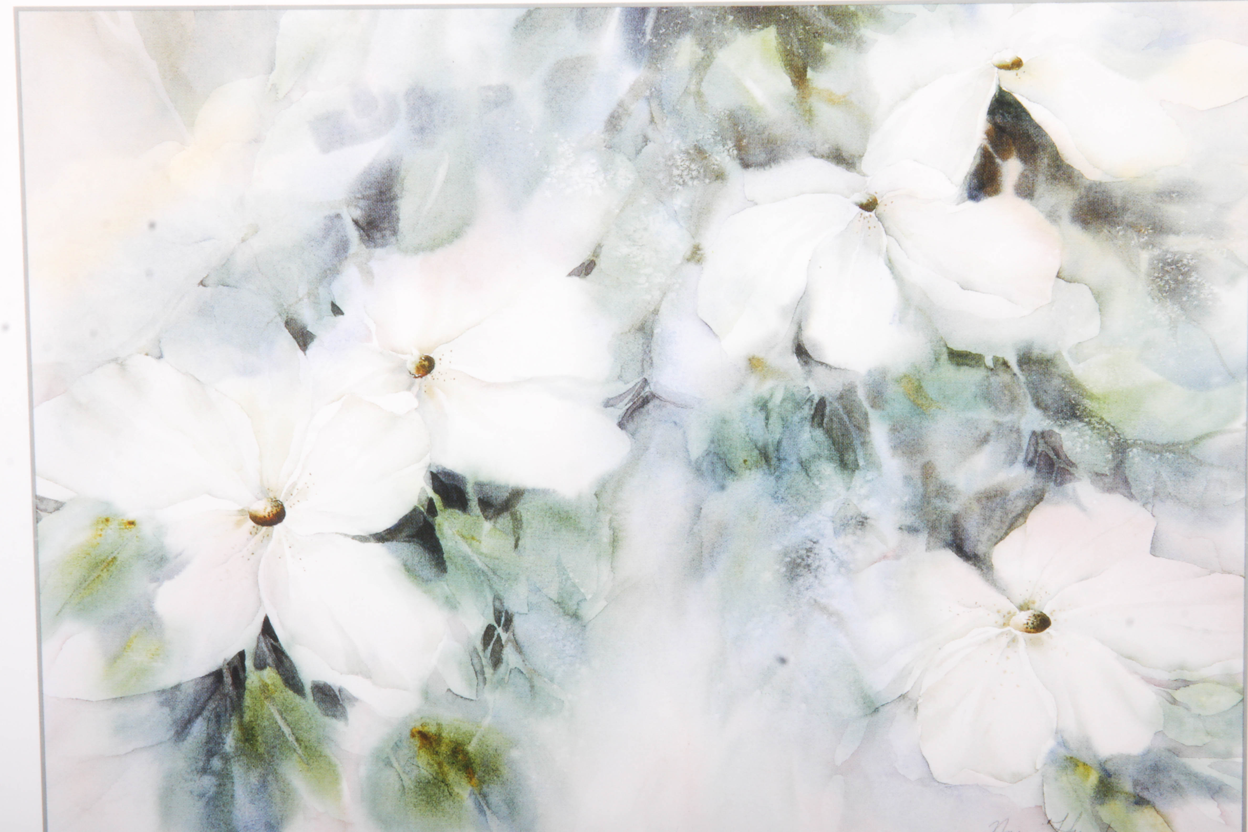Anne Hunter Offset Lithograph "Moonlit Dogwoods"
