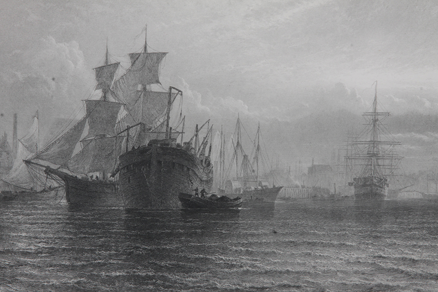 "Woolwich Dockyard" Engraving
