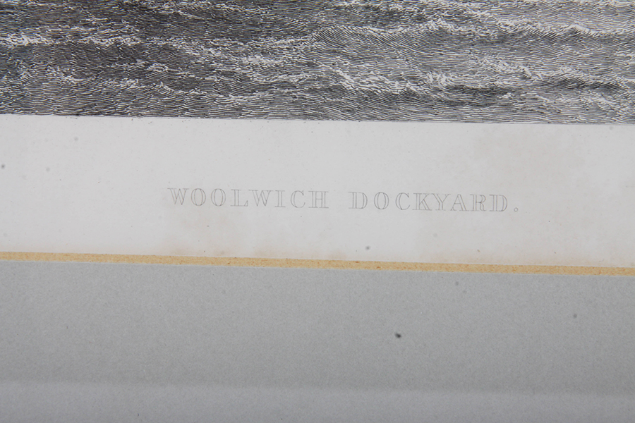 "Woolwich Dockyard" Engraving