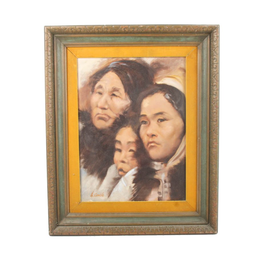 Harvey Gamble Oil Portrait on Canvas