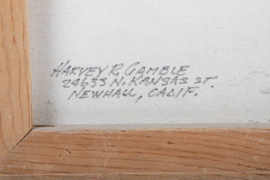 Harvey Gamble Oil Portrait on Canvas