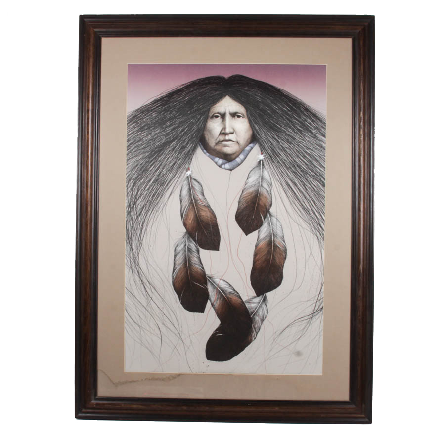 Frank Howell 1989 Lithograph "Lakota Legacy"