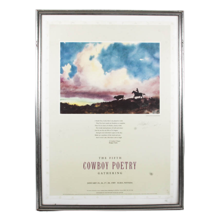 William Matthews Poster for "Cowboy Poetry"