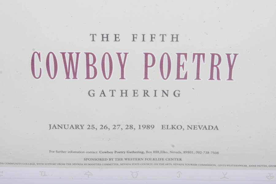 William Matthews Poster for "Cowboy Poetry"